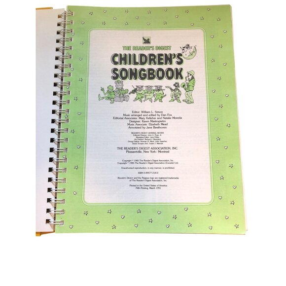 The Readers Digest Childrens Songbook All-Time Family Favorites Sheet Music - Picture 3 of 12
